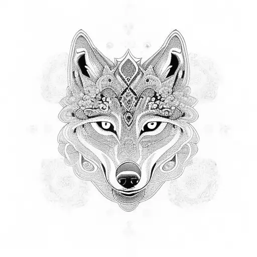 Intricate Ottoman Architecture With A Wolf As The Central Element