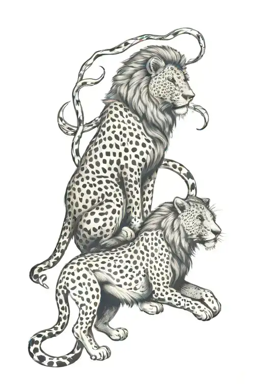 Lion And Cheetah