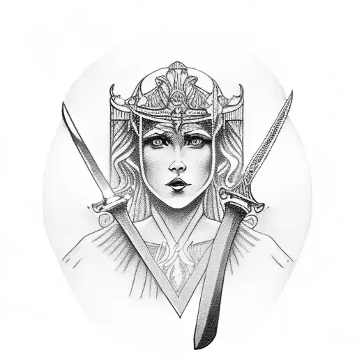 Woman Justice Scales Sword