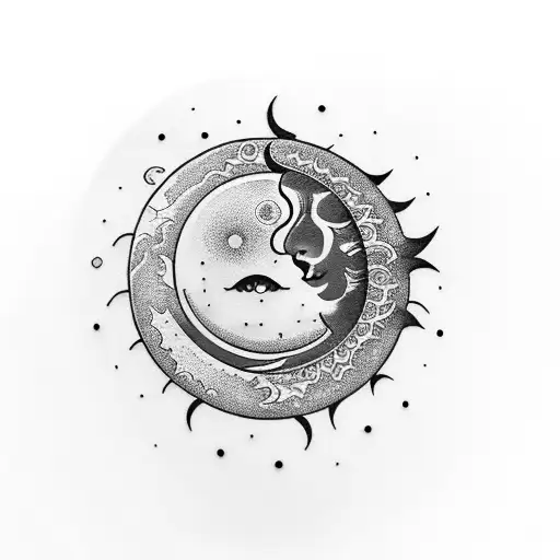 Moon Embracing The Sun