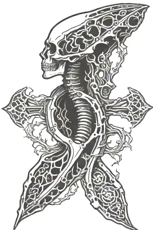 Neck Spine Bone Omega Symbol