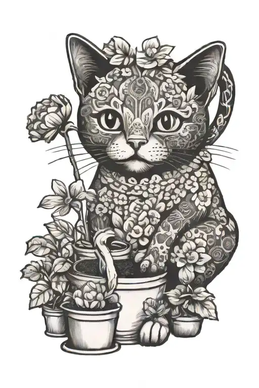 A Fun Cat Gardening
