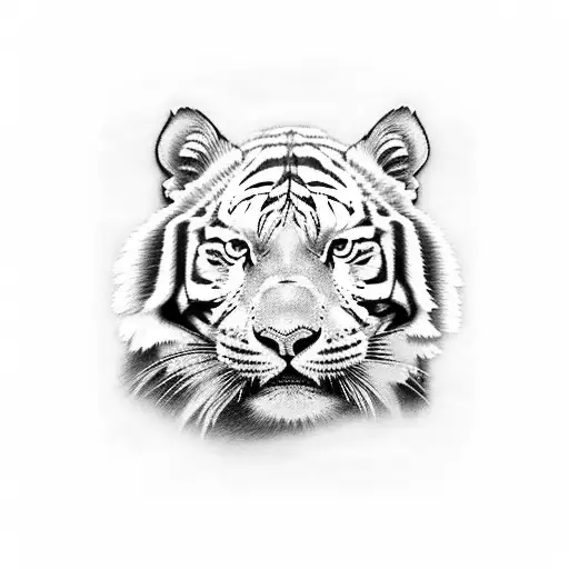 A Japonese White Tiger Furious