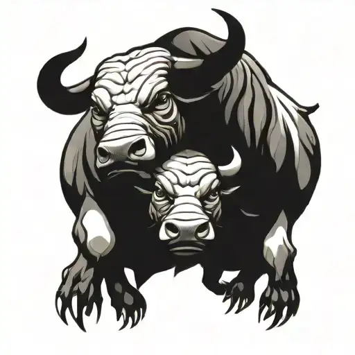 Two-headed Raging Strong Dangerous Bull