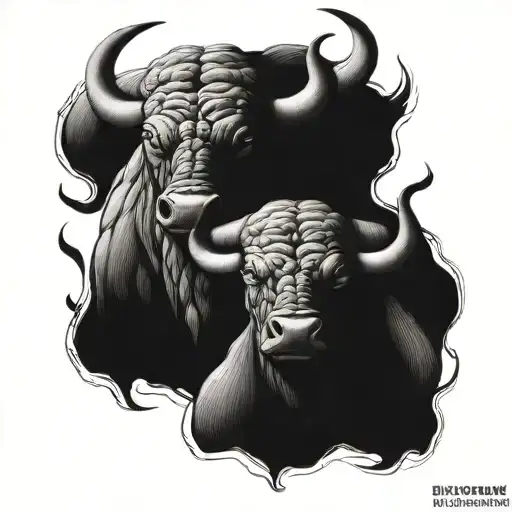 Two-headed Raging Strong Dangerous Bull