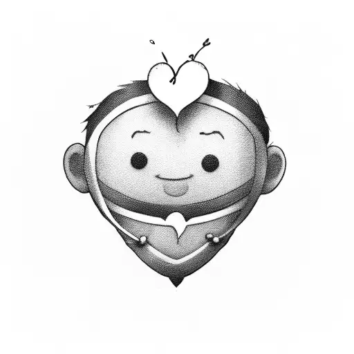 Sad Little Boy Hang On A Broken Heart Ballon