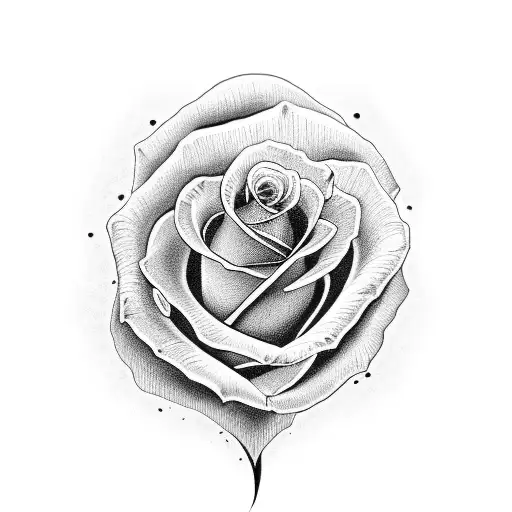 Skeleton Arm With Single Rose From Inbetween 2 Bones