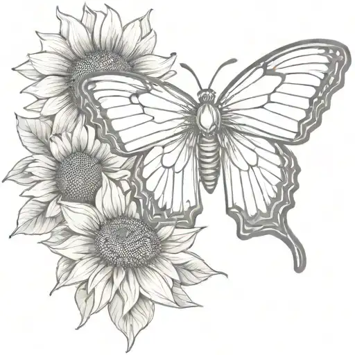 Olifant Sunflower Butterfly