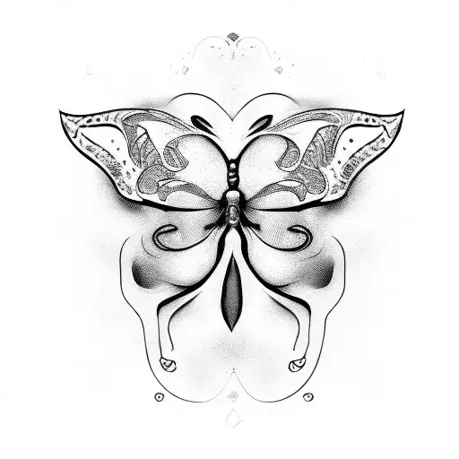 Butterfly That Is A Skull