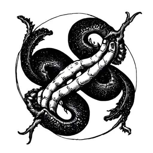 Circle Cancer Sign On Back Hand