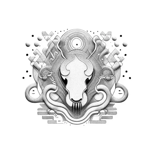 An Abstract Representation Of Various Animals Forming A Harmonious Melody