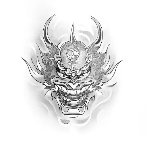 A Broken Hannya Mask