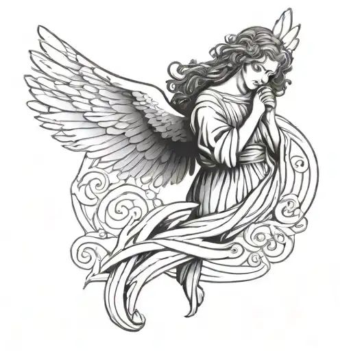 Angel With A Scroll