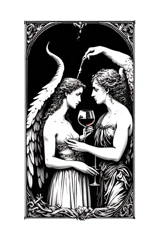 The Devil Who Pours Wine For The Angel