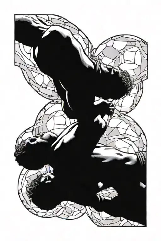 Man Tied To Three Rocks Laying Down