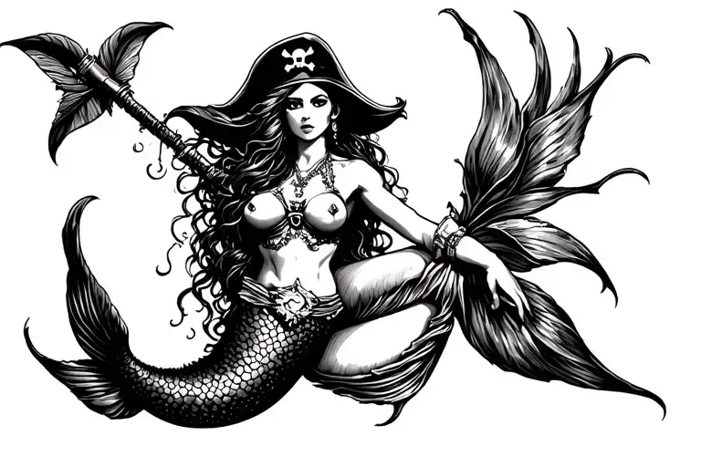 Pirate Mermaid Badass