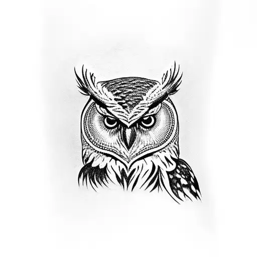 Owl On Forearm Sleeve