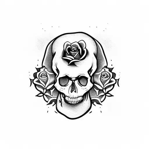 Skull And Roses