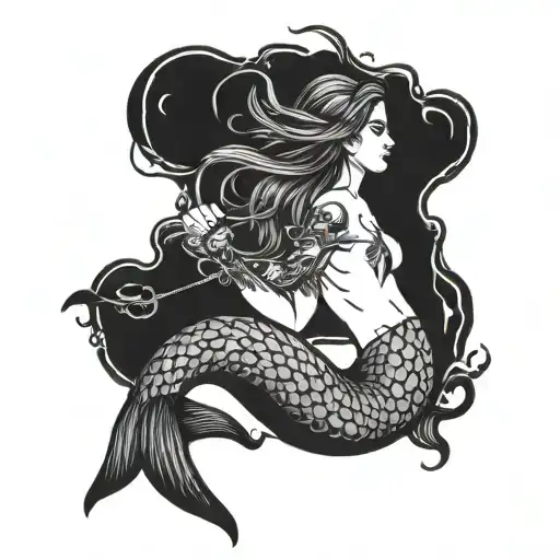 Mermaid With Sickle