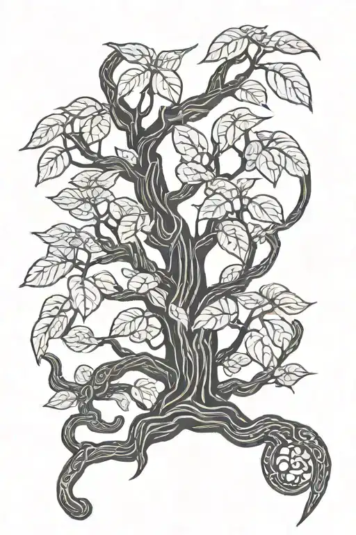 Money Tree With Faithful Serpent