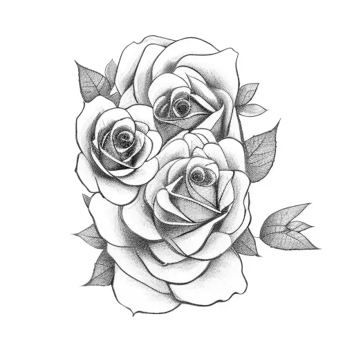 Female Angle Kneeling Holding 6 Flowers With A Male Angle Next To Her Holding Her