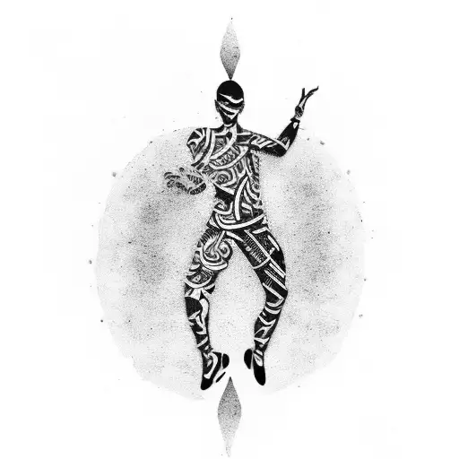 Half Sleeve Tattoo Including All Of These Dancer Music Notes Bravery