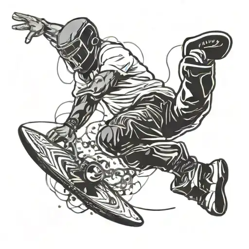 A Football Player Performing A Trick Kick On A Kitesurf Board