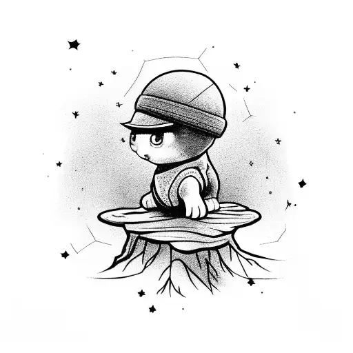 Little Prince On Top Of The Tree