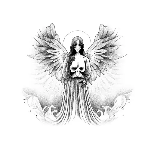 Angel With No Face And No Shirt