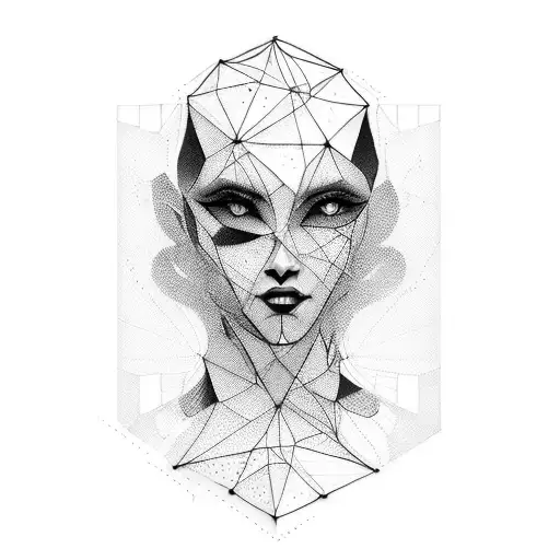 A Mysterious Woman Emerging From The Shadows With A Binary Code Background