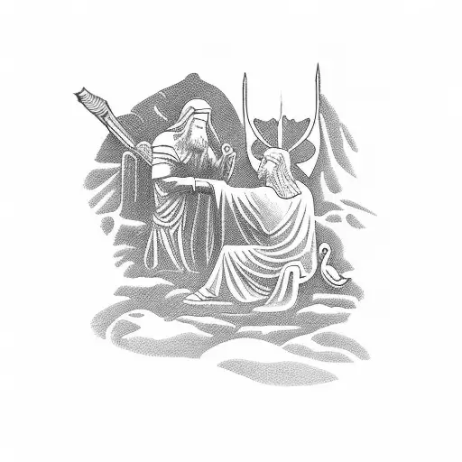 Biblical Scene Depicting Forgiveness