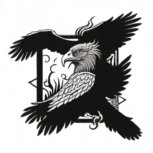 Odin Coming Out Of A Crow's Mouth