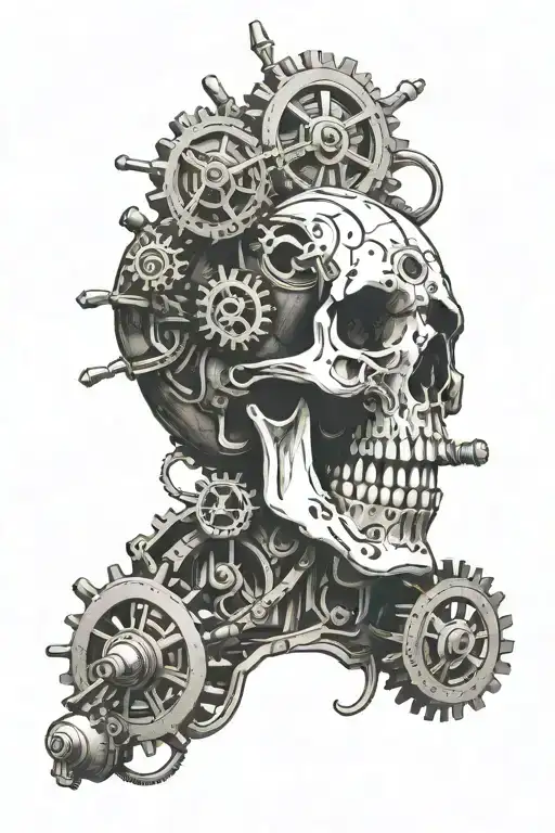Mechanicus Skull With Gears