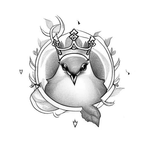 Dove With Crown