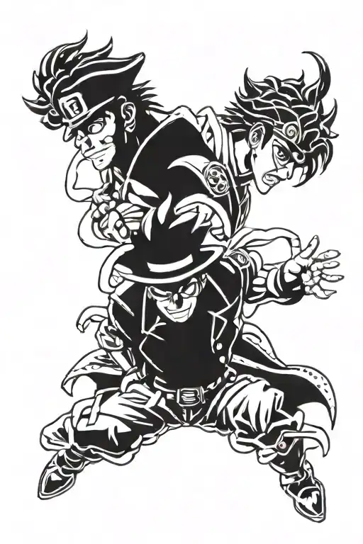 Jotaro Kujo And Star Platinum