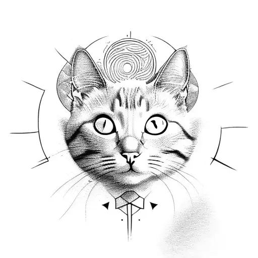 Cat Laying On The Sun