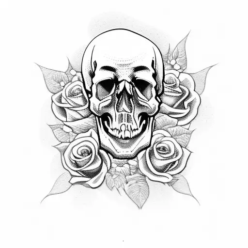 Skull And Roses