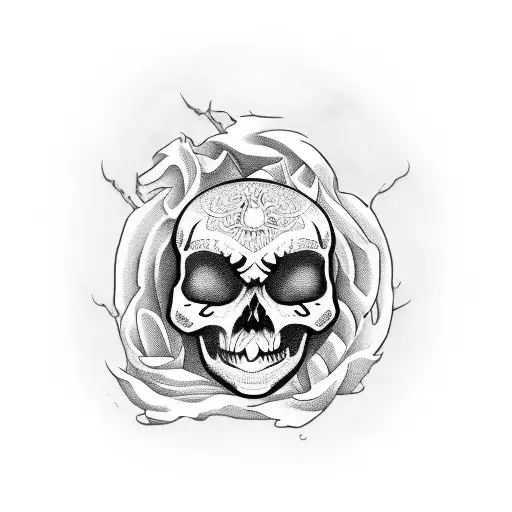 Skeleton Handled Bottle Of Whiskey