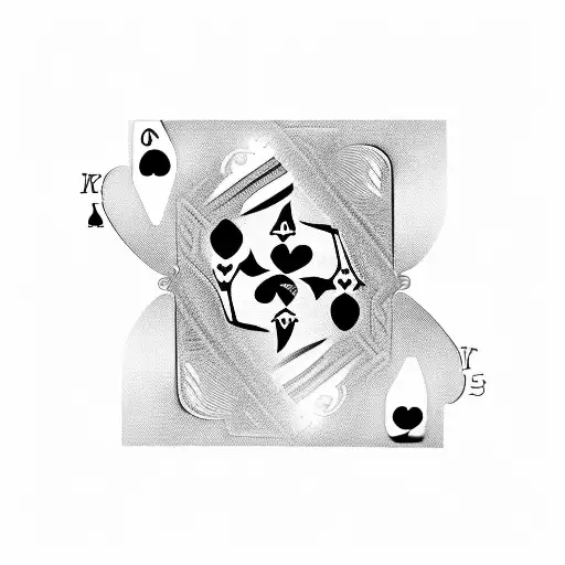 Ace Of Hearts Card With Crosshairs