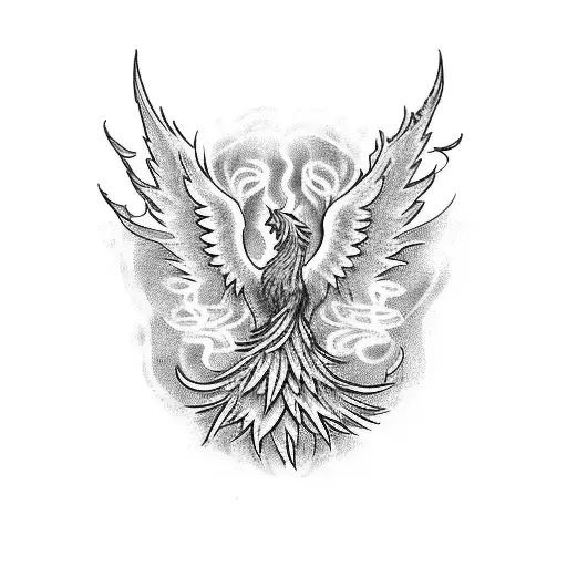 Phoenix Rising From Ashes
