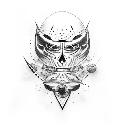 Agressive Katana With Dark Energy Around