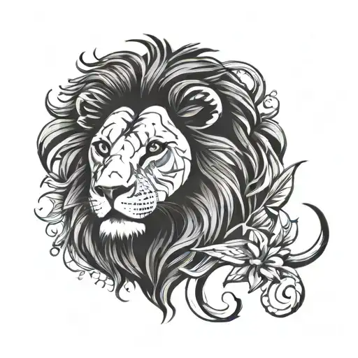A Lion Tattoo With My Mother's Name Zeynep In It