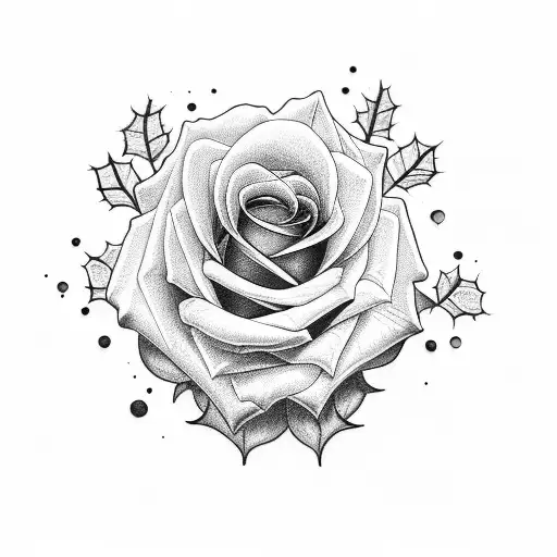 Rose And Violet And Holly