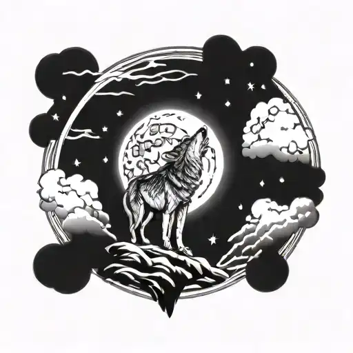 Wolf Howling At The Moon