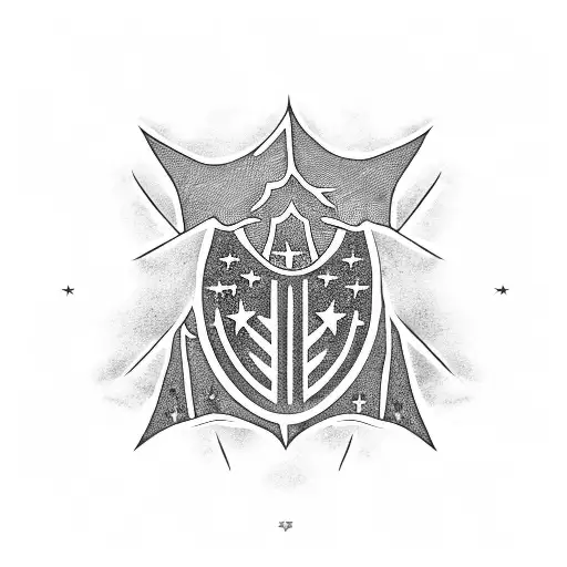 Igloo With American Flag And Palm Tree