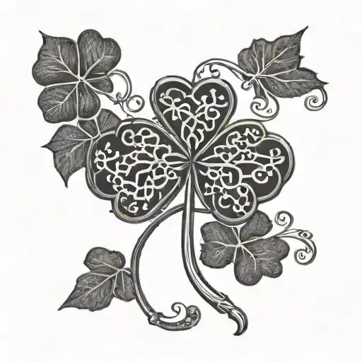 Crown And Leaf Clover
