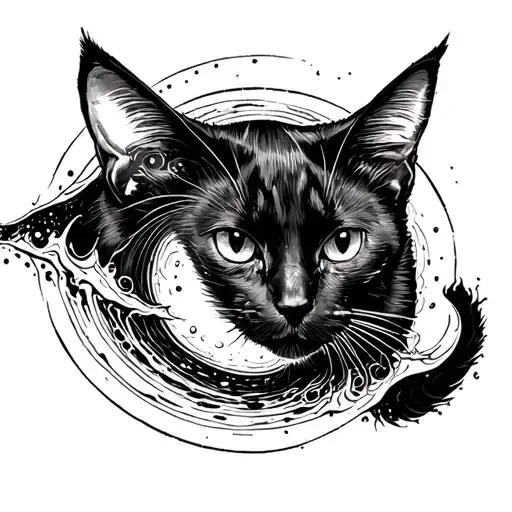 Black Hole And A Black Cat