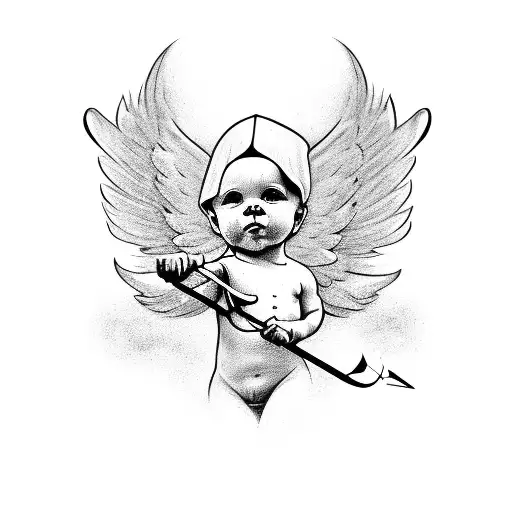 Cherub With Bow And Arrow