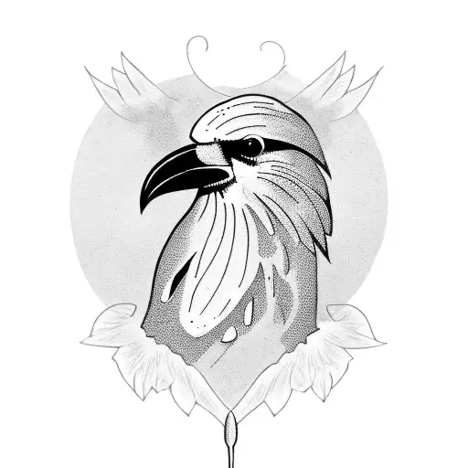 Crow Next To Vintage Candle