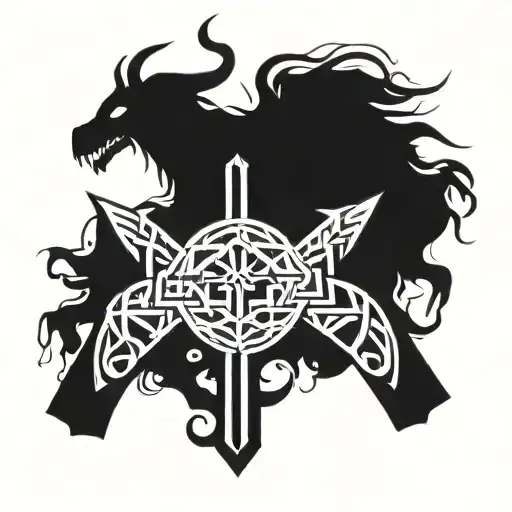 Death Metal Norse Mythology Runes